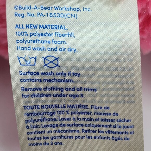 Build-A-Bear Workshop Barbie Pink 18" Plush Stuffed Teddy Bear Collectible - Picture 9 of 9